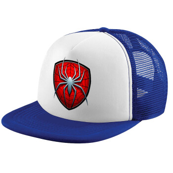 Spider-man, Καπέλο Ενηλίκων Soft Trucker με Δίχτυ Blue/White (POLYESTER, ΕΝΗΛΙΚΩΝ, UNISEX, ONE SIZE)