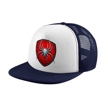 Spider-man, Καπέλο Ενηλίκων Soft Trucker με Δίχτυ Dark Blue/White (POLYESTER, ΕΝΗΛΙΚΩΝ, UNISEX, ONE SIZE)
