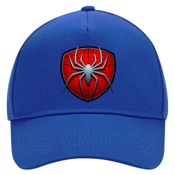 Spider-man, Καπέλο Ενηλίκων Ultimate ΜΠΛΕ, (100% ΒΑΜΒΑΚΕΡΟ DRILL, ΕΝΗΛΙΚΩΝ, UNISEX, ONE SIZE)