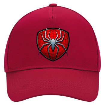 Spider-man, Καπέλο Ενηλίκων Ultimate ΚΟΚΚΙΝΟ, (100% ΒΑΜΒΑΚΕΡΟ DRILL, ΕΝΗΛΙΚΩΝ, UNISEX, ONE SIZE)