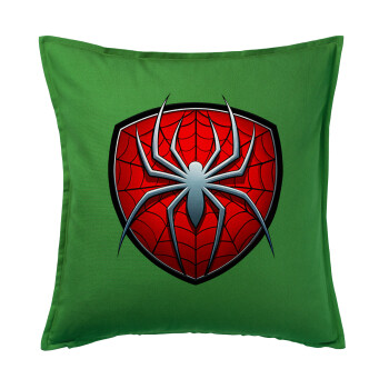 Spider-man, Μαξιλάρι καναπέ Πράσινο 100% βαμβάκι, περιέχεται το γέμισμα (50x50cm)