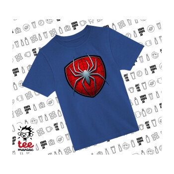 Spider-man, Παιδικό T-Shirt ΜΠΛΕ από 100% βαμβάκι, για κάθε μέρα. Vegan & OEKO-TEX πιστοποιημένο.