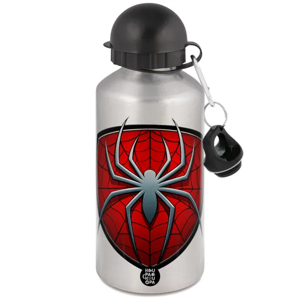 Spider-man — Μεταλλικό παγούρι νερού, Ασημένιο, αλουμινίου 500ml