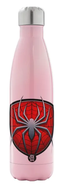 Spider-man — Metal mug thermos Pink Iridiscent (Stainless steel), double wall, 500ml