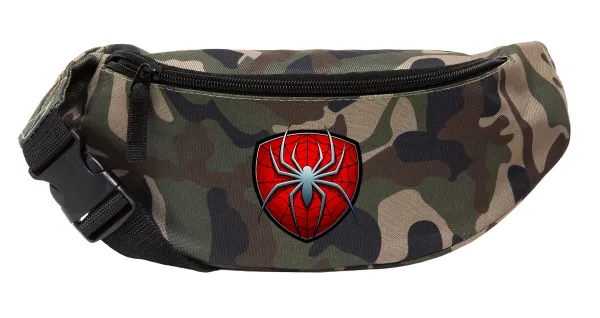 Spider-man — Unisex waist bag (banana) in Jungle camouflage color with 2 pockets