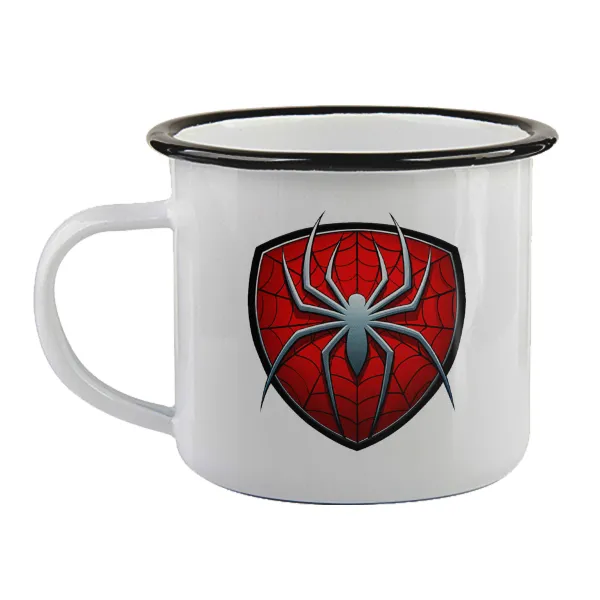Spider-man — Κούπα εμαγιέ με μαύρο χείλος 360ml