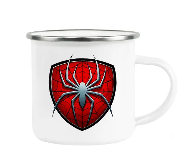 Spider-man — Κούπα Μεταλλική εμαγιέ λευκη 360ml