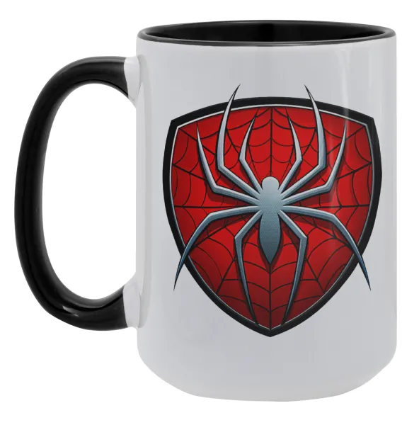 Spider-man — Mega mug 15oz, black ceramic, 450ml