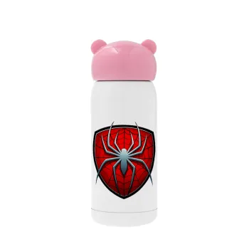 Spider-man, Ροζ ανοξείδωτο παγούρι θερμό (Stainless steel), 320ml