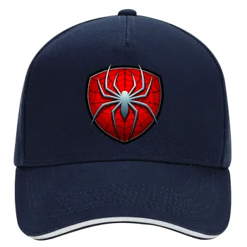 Spider-man, DRILL Καπέλο Ενηλίκων Ultimate ΜΠΛΕ/ΛΕΥΚΟ, (100% ΒΑΜΒΑΚΕΡΟ, ΕΝΗΛΙΚΩΝ, UNISEX, ONE SIZE)