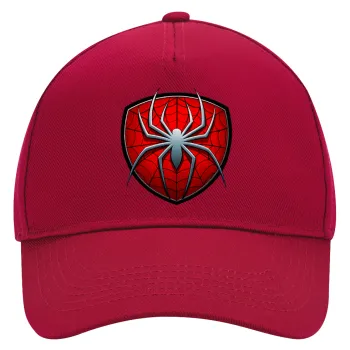 Spider-man, Καπέλο Ενηλίκων Ultimate ΚΟΚΚΙΝΟ, (100% ΒΑΜΒΑΚΕΡΟ DRILL, ΕΝΗΛΙΚΩΝ, UNISEX, ONE SIZE)