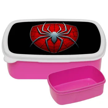 Spider-man, ΡΟΖ παιδικό δοχείο φαγητού (lunchbox) πλαστικό (BPA-FREE) Lunch Βox M18 x Π13 x Υ6cm