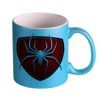 Spider-man, Κούπα Σιέλ Glitter που γυαλίζει, κεραμική, 330ml