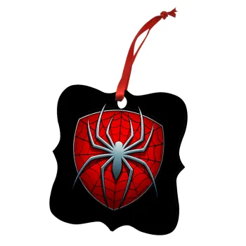 Spider-man, Στολίδι Χριστουγεννιάτικο στολίδι polygon ξύλινο 7.5cm