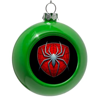 Spider-man, Green Christmas tree ornament bauble 8cm