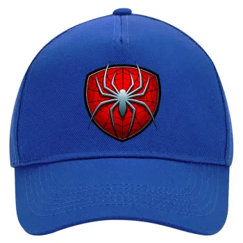 Spider-man, Καπέλο Ενηλίκων Ultimate ΜΠΛΕ, (100% ΒΑΜΒΑΚΕΡΟ DRILL, ΕΝΗΛΙΚΩΝ, UNISEX, ONE SIZE)
