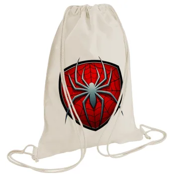 Spider-man, Backpack bag GYMBAG natural (28x40cm)
