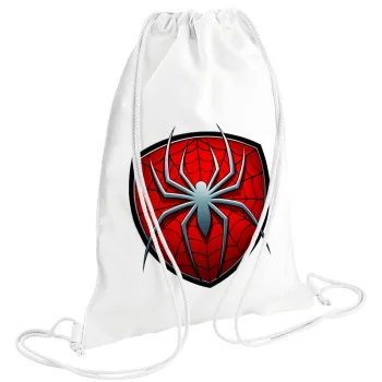 Spider-man, Backpack pouch GYMBAG white (28x40cm)