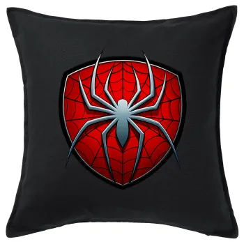 Spider-man, Sofa cushion black 50x50cm includes filling