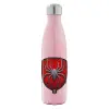 Μεταλλικό παγούρι θερμός Ροζ Ιριδίζον (Stainless steel), διπλού τοιχώματος, 500ml