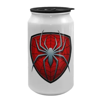 Spider-man, Κούπα ταξιδιού μεταλλική με καπάκι (tin-can) 500ml