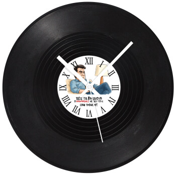 ΠΩΣ ΤΑ ΒΡΙΣΚΟΥΝ ΟΙ ΒΛΑ....ΝΟΙ ΜΕΤΑΞΥ ΤΟΥΣ, ΕΙΝΑΙ ΤΡΟΜΕΡΟ!!!, Ρολόι τοίχου Βινύλιο (30cm)