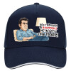 DRILL Adult Ultimate Hat BLUE/WHITE, (100% COTTON, ADULT, UNISEX, ONE SIZE)
