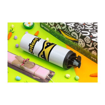 Ninja Eyes με όνομα, Πασχαλινή Λαμπάδα με Travel Tumbler θερμό με διπλό καπάκι (600ml, BPA free) & κερί αρωματικό πλακέ (30cm) (ΡΟΖ)