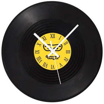 Ninja Eyes με όνομα, Ρολόι τοίχου Βινύλιο (30cm)