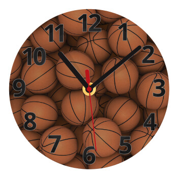 Basketballs, Ρολόι τοίχου γυάλινο (20cm)