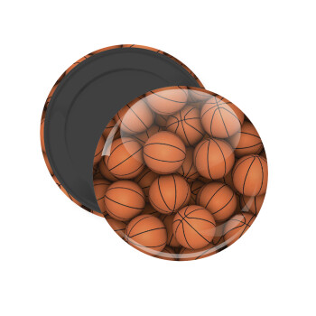 Basketballs, Μαγνητάκι ψυγείου στρογγυλό διάστασης 5cm