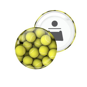 Tenis balls, Μαγνητάκι και ανοιχτήρι μπύρας στρογγυλό διάστασης 5,9cm