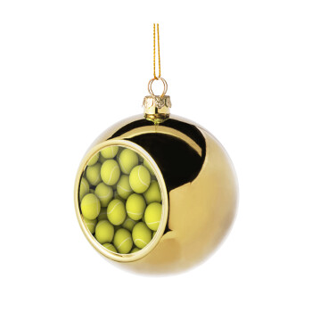 Μπάλες  τέννις, Χριστουγεννιάτικη μπάλα δένδρου Χρυσή 8cm