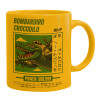 Ceramic coffee mug yellow, 330ml