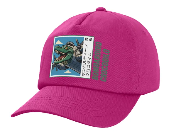 Bombardiro Crocodilo — Καπέλο Ενηλίκων Baseball, 100% Βαμβακερό,  Φούξια,(purple) (ΒΑΜΒΑΚΕΡΟ, ΕΝΗΛΙΚΩΝ, UNISEX, ONE SIZE)