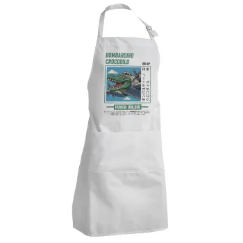 Bombardiro Crocodilo, Adult Chef Apron (with sliders and 2 pockets)