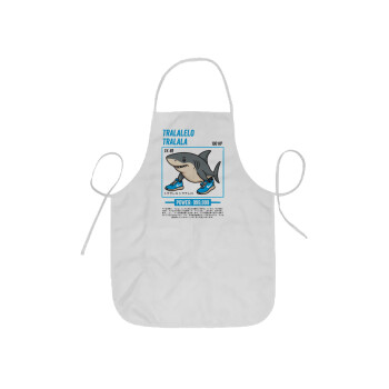 Tralalero Tralala, Ποδιά Σεφ ολόσωμη κοντή  Παιδική (44x62cm)