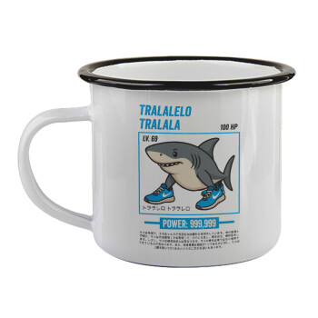 Tralalero Tralala, Κούπα εμαγιέ με μαύρο χείλος 360ml