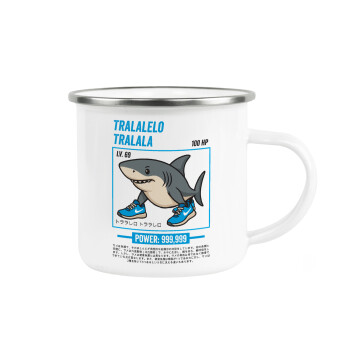 Tralalero Tralala, Κούπα Μεταλλική εμαγιέ λευκη 360ml