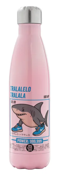 Tralalero Tralala — Metal mug thermos Pink Iridiscent (Stainless steel), double wall, 500ml
