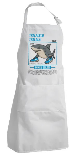 Tralalero Tralala — Adult Chef Apron (with sliders and 2 pockets)