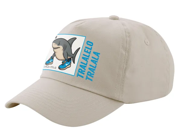 Tralalero Tralala — SAND Adult Cap Cotton (UNISEX, ONE SIZE)