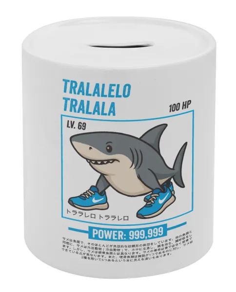 Tralalero Tralala — Porcelain money box with stopper
