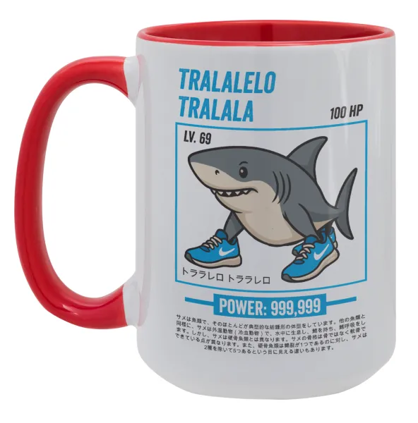 Tralalero Tralala — Mega 15oz Κόκκινη