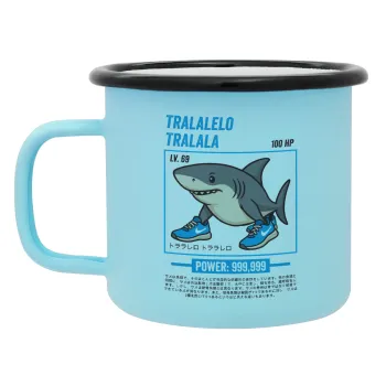 Tralalero Tralala, Κούπα Μεταλλική εμαγιέ ΜΑΤ σιέλ 360ml