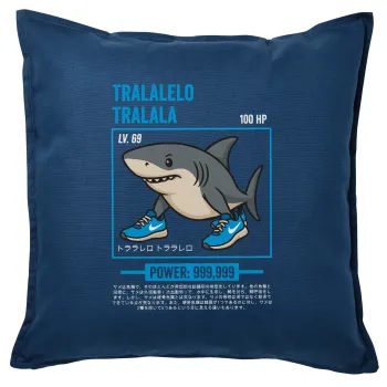 Tralalero Tralala, Sofa cushion Blue 50x50cm includes filling