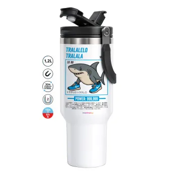 Tralalero Tralala, Mega Tumbler με καπάκι, διπλού τοιχώματος (θερμό) 1,2L