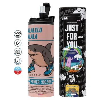 Tralalero Tralala, Tumbler stainless steel PINK 600ml