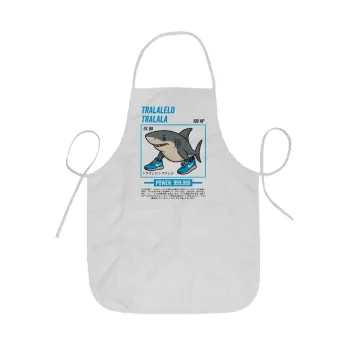 Tralalero Tralala, Ποδιά Σεφ ολόσωμη κοντή  Παιδική (44x62cm)