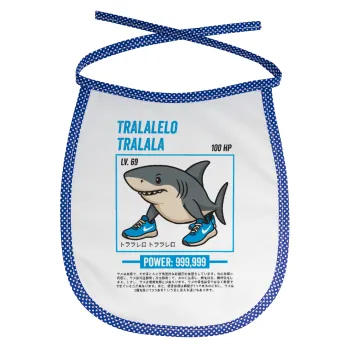 Tralalero Tralala, Σαλιάρα μωρού αλέκιαστη με κορδόνι Μπλε